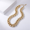 Gold Color Statement Matte Chunky Twist Chain Choker Necklaces For Women Boho Splicing Ethnic Necklace Girls Jewelry