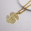 Gold Color US Dollar Pendant Necklace For Men Gangster Chain Accessories Hiphop Rap Jewelry Money For Women/Men Bling Jewelry