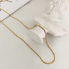 Gold Color Women Snake Chain Necklace 1mm Ultra Thin Round Choker Necklace Statement Jewelry Valentines Gift