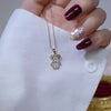 Gold Cute Bear Short Necklace for Women Girl Shine Zircon Choker Birthday Gift Wedding Jewelry Pendant Gifts 1Pcs