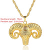 Gold Dollar Sign Shape Alloy Crystal Pendant Necklace Hip Hop Jewelry For Men Boy Birthday Party Gift Wedding Male Accessories