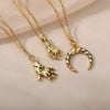 Gold Fatima Hand Evil Eye Necklace For Women Stainless Steel Lucky Clavicle Chain Pendant Necklaces 2023 Trend Jewelry collares