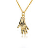 Gold Fatima Hand Evil Eye Necklace For Women Stainless Steel Lucky Clavicle Chain Pendant Necklaces 2023 Trend Jewelry collares