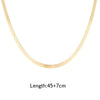 Gold Flat Blade Chain Choker Necklace Women Sexy Flat Snake Chain Jewelry Gift