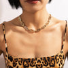 Gold Maze Chain Choker Necklaces for Women Punk Personality Chockers Vintage Exaggerated Single Layer Collare Jewelry Gifts 1 Pc