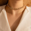 Gold Maze Chain Choker Necklaces for Women Punk Personality Chockers Vintage Exaggerated Single Layer Collare Jewelry Gifts 1 Pc