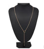 Gold Metal Stick Pendant Necklace Fashion Women Charming Y Chain New A1053