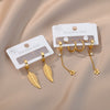 Gold Plated Butterfly Earrings for Women Romantic Stainless Steel Earrings 2023 Trend Couple Wedding Jewelry Christmas Gifts
