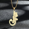 Gold Plated Lizard Pendant Animal Necklace For Men Jewelry Vintage Punk Stainless Steel Choker Necklace Gift