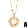 Gold Plated Our Lady of Aparecida Necklace for Women Copper Box Chain Necklace Catholic Jewelry Virgen de guadalupe