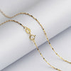 Gold / Rose Gold Genuine Real Pure Solid 925 Sterling Silver Basic Chains for Women Fine Jewelry Female Clavicle Chain Necklace