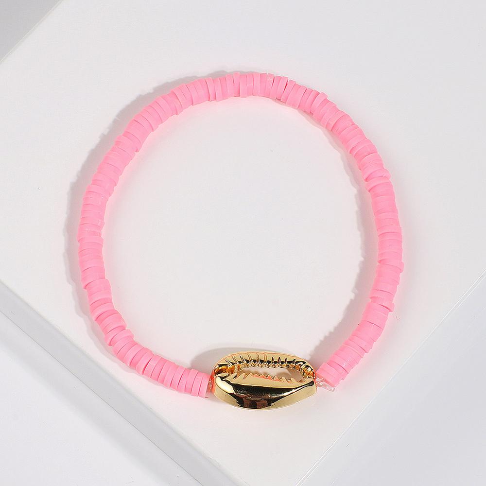 Gold Shell Beaded Bracelet  For Women Boho Friendship Colorful Bracelets Evil Eye Bracelets Rainbow Bracelet Gift  For Girls