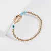 Gold Shell Beaded Bracelet  For Women Boho Friendship Colorful Bracelets Evil Eye Bracelets Rainbow Bracelet Gift  For Girls