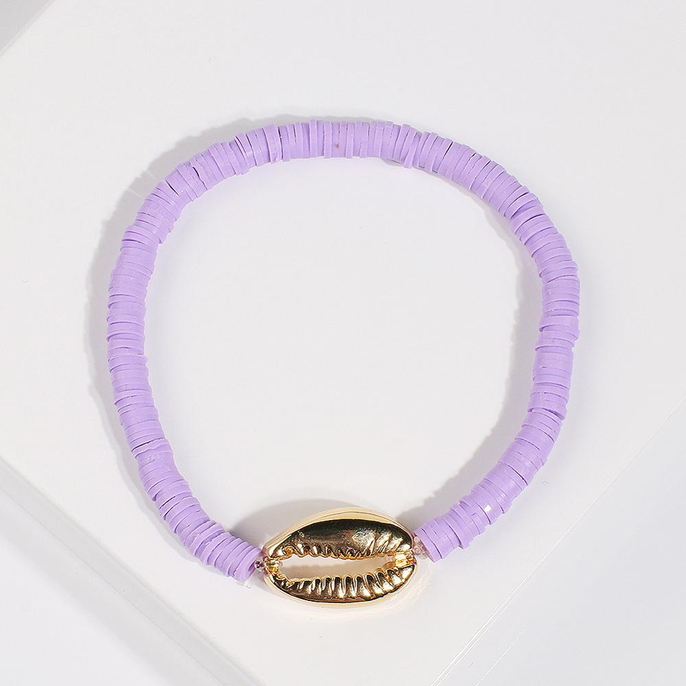 Gold Shell Beaded Bracelet  For Women Boho Friendship Colorful Bracelets Evil Eye Bracelets Rainbow Bracelet Gift  For Girls