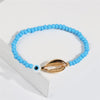 Gold Shell Beaded Bracelet  For Women Boho Friendship Colorful Bracelets Evil Eye Bracelets Rainbow Bracelet Gift  For Girls