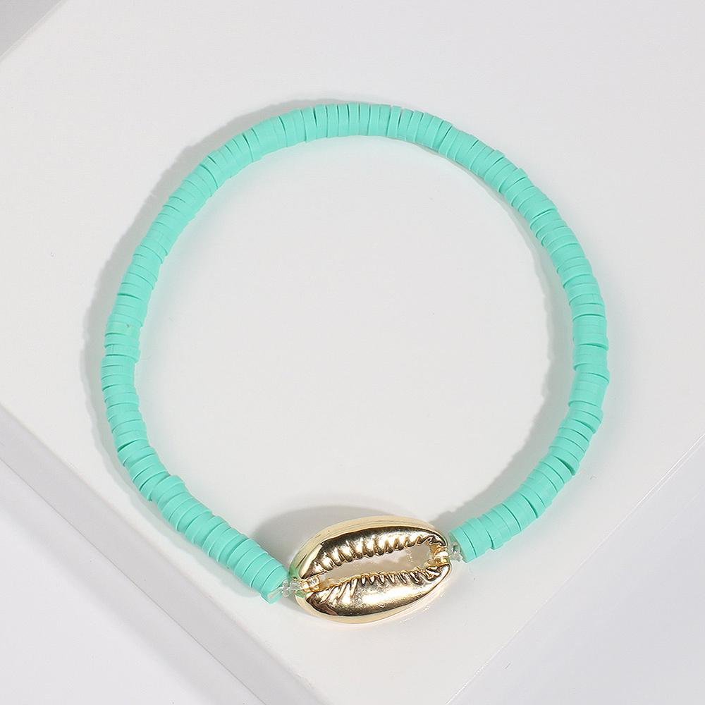 Gold Shell Beaded Bracelet  For Women Boho Friendship Colorful Bracelets Evil Eye Bracelets Rainbow Bracelet Gift  For Girls