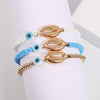 Gold Shell Beaded Bracelet  For Women Boho Friendship Colorful Bracelets Evil Eye Bracelets Rainbow Bracelet Gift  For Girls