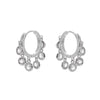 Gold Shining Colorful CZ Stone Earrings for Women  Cubic Zircon Tassel Hoop Earrings Jewelry Party Girls Wedding Gifts