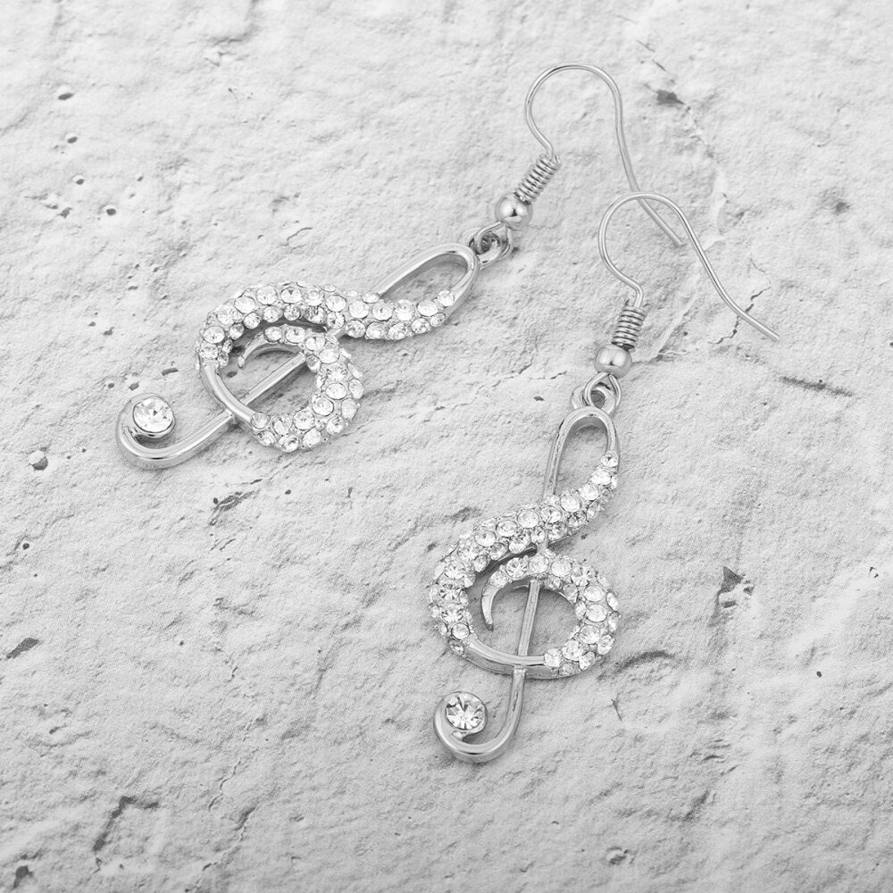 Gold Silver Color Music Note Earrings for Women Jewelry Female Earrings 2022 Design