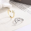 Gold Silver Colour Aircraft Opening Adjustable Rings For Women Designer Jewelry Gift Female  Items GaaBou