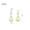 Gold Silver Colour Crystal Flower Dangle Earrings For Women 2022 Trend Jewelry Accessories  Christmas GaaBou