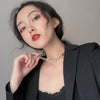 Gold Style, Metal 2021 Short Cool Necklace, Party Banquet Alloy Simple Geometric Clavicle Chain, Suitable for Men and Women