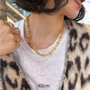 Gold Style, Metal 2021 Short Cool Necklace, Party Banquet Alloy Simple Geometric Clavicle Chain, Suitable for Men and Women