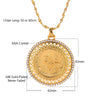 Gold and Crystal Allah Pendant and Necklaces for Women Middle East Islam Muslims Jewelry Arab Gifts Middle East Jewelry