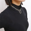 Gold color Chain layered necklace hip hop style подвеска на шею мужские цепочки Punk Design женские украшения gothic jewelry