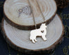Gold &amp; silber Border Collie shepherd dog pendant jewelry golden colors plated Classic
