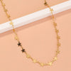 Gold star choker necklace from outer banks sarah cameron necklace star chain dainty necklace beach jewelry gift for Obx fan