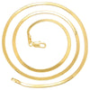 Golden Blade Chain Color Preservation and Fading Flat Snake Bone Chain DIY Necklace European and American Jewelry