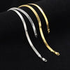 Golden Blade Chain Color Preservation and Fading Flat Snake Bone Chain DIY Necklace European and American Jewelry