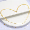Golden Blade Chain Color Preservation and Fading Flat Snake Bone Chain DIY Necklace European and American Jewelry