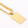 Golden Dollar Letter Crystal Metal Necklace Male Hip Hop Style Series Long Chain Accessories Charm Cool Pendant Gift