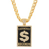 Golden Dollar Letter Crystal Metal Necklace Male Hip Hop Style Series Long Chain Accessories Charm Cool Pendant Gift