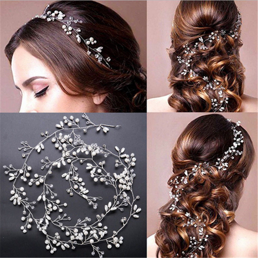 Golo-Silver-Color-Pearl-Crystal-Headband-Wedding-Hair-Accessories-Bridal-Hair-Vine-tiara-Headpiece-Diamante-Hair