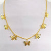 Goth Butterfly Neck Pendants Women's Choker Gold Color Necklace On The Neck Chain Chocker Punk Jewelry 2021 Kpop Collar For Girl