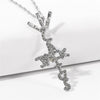 Goth Cactus Jack Pendant &Necklace Iced Cubic Zircon Plated Gold Silver Color Hip Hop Jewelry For Men Women kpop
