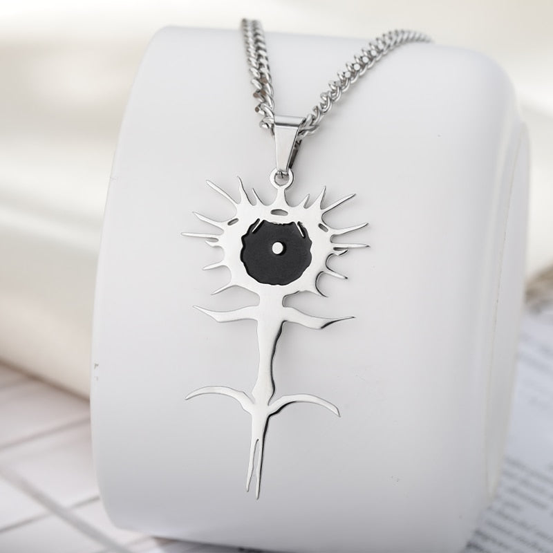 Goth Ghostemane Necklace Stainless Steel Charm Necklaces for Women Silver Color Chain Necklaces Jewelry Gift colgantes mujer