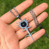 Goth Ghostemane Necklace Stainless Steel Charm Necklaces for Women Silver Color Chain Necklaces Jewelry Gift colgantes mujer