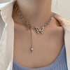 Goth Hollow Butterfly Choker Necklace Statement Girlfriend Gift Cute Bicolor Chain Clavicle Necklace Jewelry Collier Femme 2021