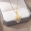 Goth Hollow Snake Pendant Necklace for Women Men Stainless Steel Gold Color Necklaces 2023 Trend Aesthetic Jewelry collares