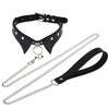 Goth Sexy Traction Rope Choker Necklace for Women Leather Belt Cosplay Jewelry Accessories Harajuku Black Traction Belt Collar