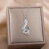Goth Snake Pendant Necklace For Women Stainless Steel Gold Color Necklaces 2023 Trend Aesthetic Jewelry choker collares mujer