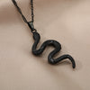 Goth Snake Pendant Necklace For Women Stainless Steel Gold Color Necklaces 2023 Trend Aesthetic Jewelry choker collares mujer