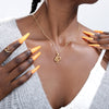 Goth Snake Pendant Necklace For Women Stainless Steel Gold Color Necklaces 2023 Trend Aesthetic Jewelry choker collares mujer