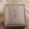 Goth Snake Pendant Necklace For Women Stainless Steel Gold Color Necklaces 2023 Trend Aesthetic Jewelry choker collares mujer
