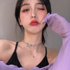 Goth Vintage E Girl Butterfly Choker Grunge Fairy Core Hollow Chain Necklace Harajuku Collar Streetwear goblincore Accessories