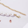 Gothic Big Imitation Pearl Pendant Choker Necklace for Women Girls Hip Hop Irregular Pearl Short Chain Necklace Women Jewelry